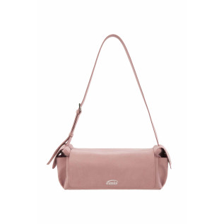 SUEDE SHOULDER BAG-PINK