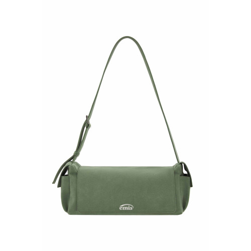 SUEDE SHOULDER BAG-GREEN