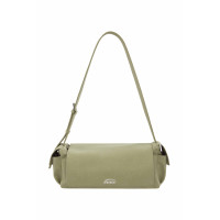 SUEDE SHOULDER BAG-BEIGE