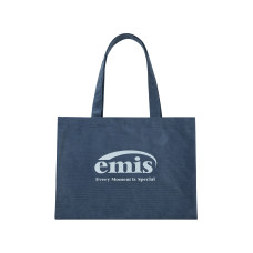 CORDUROY ECO BAG-BLUE