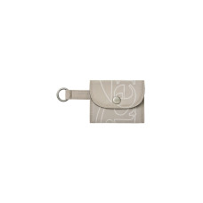 OUT LINE LOGO CARD HOLDER-BEIGE