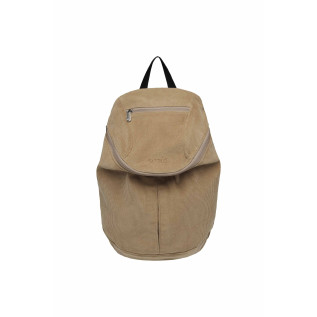 CORDUROY ZIP AROUND BACKPACK-BEIGE