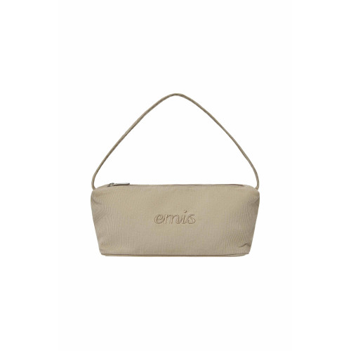 CORDUROY DAILY LONG HOBO BAG-BEIGE