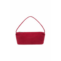CORDUROY DAILY LONG HOBO BAG-RED