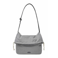 JERSEY FOLDING CROSSBODY BAG-GRAY