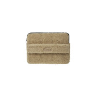 SHEARLING LAPTOP POUCH-BEIGE