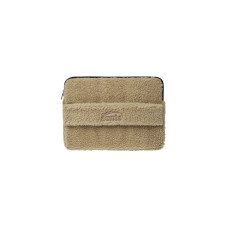SHEARLING LAPTOP POUCH-BEIGE