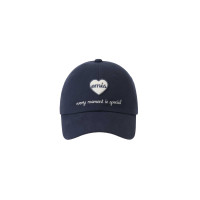 HEART WAPPEN BALL CAP-NAVY