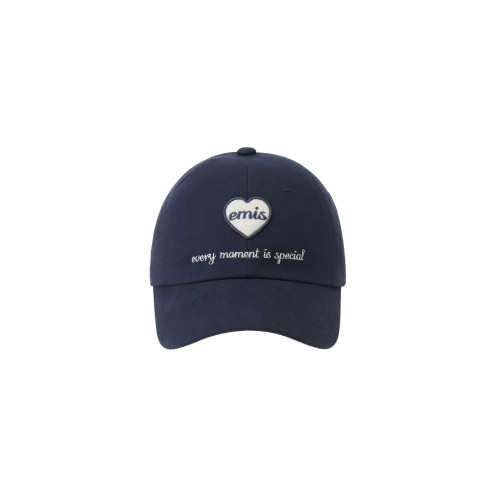 HEART WAPPEN BALL CAP-NAVY
