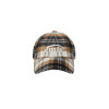 MULTI COLOR CHECK BALL CAP-ORANGE