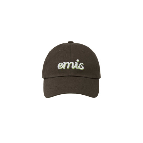 LAYERED LOGO BALL CAP-BROWN