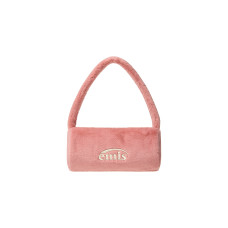 FUR CYLINDER BAG-PINK
