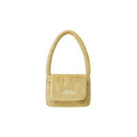 FUR SQUARE FLAP BAG-YELLOW