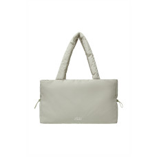 PUFFER STRING TOTE BAG-BEIGE
