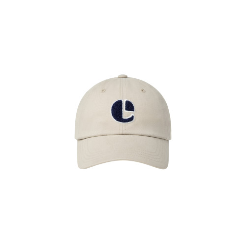 BOUCLE VINTAGE LOGO BALL CAP-BEIGE