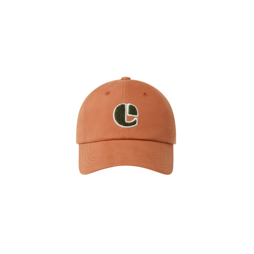 BOUCLE VINTAGE LOGO BALL CAP-ORANGE
