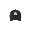 BOUCLE VINTAGE LOGO BALL CAP-BLACK