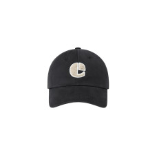 BOUCLE VINTAGE LOGO BALL CAP-BLACK