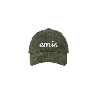 APPLIQUE CORDUROY BALL CAP-KHAKI
