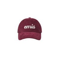 APPLIQUE CORDUROY BALL CAP-WINE