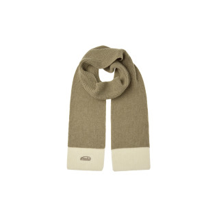 WOOL KNIT MUFFLER-BEIGE