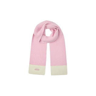 WOOL KNIT MUFFLER-PINK
