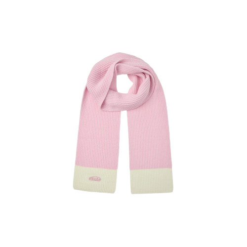 WOOL KNIT MUFFLER-PINK