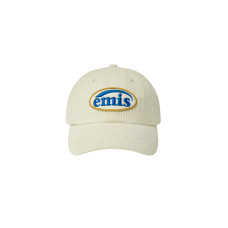 CORDUROY WAPPEN BALL CAP (RENEWAL)-CREAM