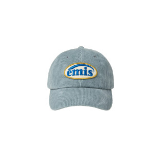CORDUROY WAPPEN BALL CAP (RENEWAL)-ASH BLUE