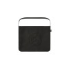 ROSE STITCH ECO BAG-BLACK