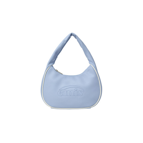 EMBOSSED LOGO HOBO BAG-SKY BLUE