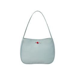 MINI CORSAGE APPLIQUE SHOULDER BAG-SKY BLUE