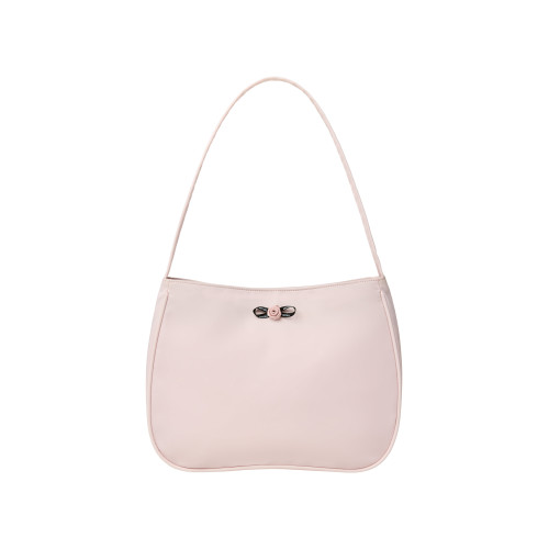 MINI CORSAGE APPLIQUE SHOULDER BAG-PINK