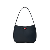 MINI CORSAGE APPLIQUE SHOULDER BAG-NAVY