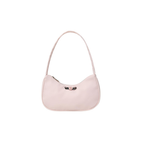 MINI CORSAGE APPLIQUE HOBO BAG-PINK
