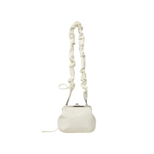 STRING STRAP CLASP FRAME PURSE BAG-IVORY