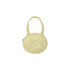 ROSE STITCH ROUND BAG-YELLOW