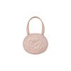 ROSE STITCH ROUND BAG-PINK