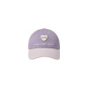 HEART WAPPEN TONE ON TONE BALL CAP-PURPLE