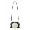 CORSAGE STRING MINI BAG-BLACK/IVORY