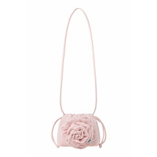 CORSAGE STRING MINI BAG-PINK