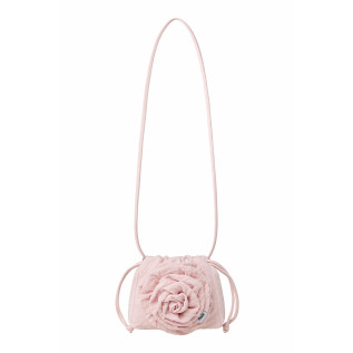 CORSAGE STRING MINI BAG-PINK