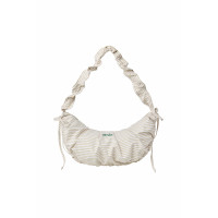 RIBBON STRING SHOULDER BAG-YELLOW STRIPE