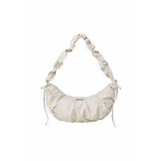 RIBBON STRING SHOULDER BAG-YELLOW STRIPE