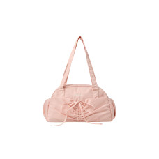 NYLON SHIRRING POCKET DUFFLE BAG-PINK